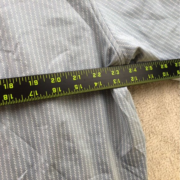 FootJoy Mens Performance Polo Shirt Size 2XL Blue Zigzag Short Sleeve Golf - Picture 4 of 12